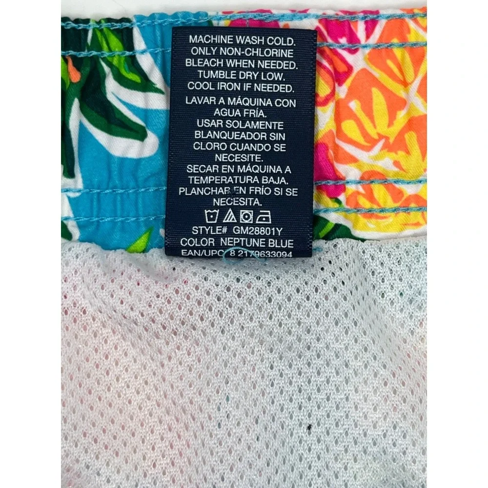 George‎ Swim Trunks Mens Sz L (36-38) Colorful Pineapple Lined Surf Casual Beach
